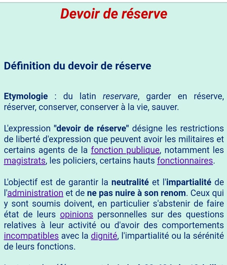 découvrez le concept de devoir de réserve, son importance dans le secteur public et les implications pour les agents. apprenez comment respecter cette obligation tout en exerçant votre liberté d'expression.